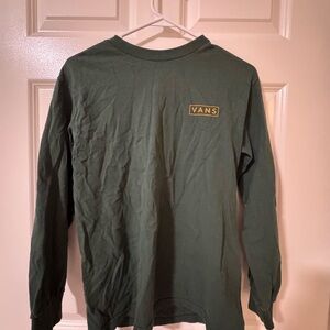 Vans Women’s  Forest Green Long Sleeve Tee